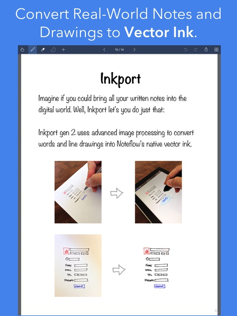 Noteflow - The ultimate digital notebook for iOS Image