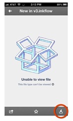 Open Inkflow from Dropbox